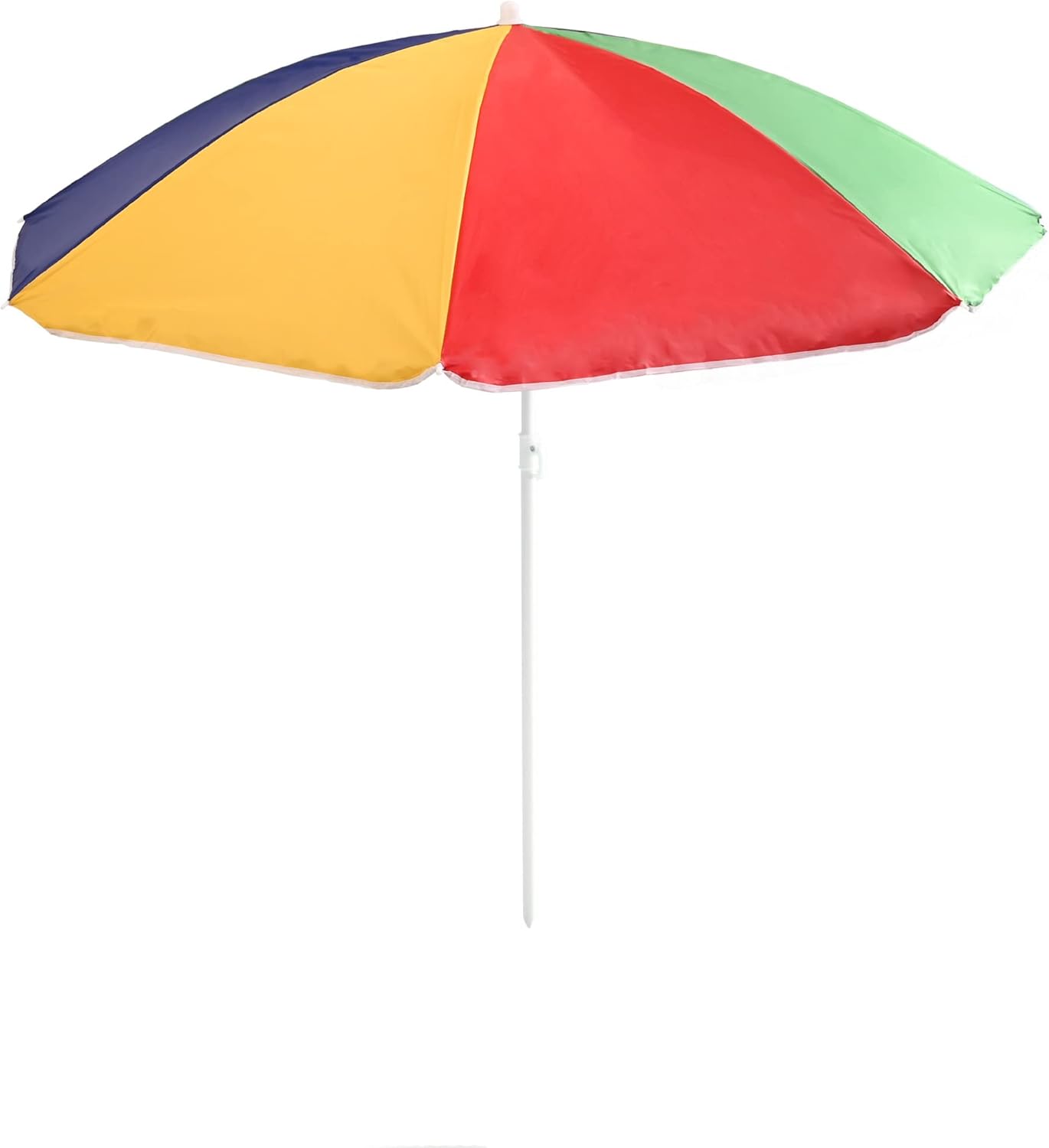 KandyToys UV Beach Parasol Tilting Sunshade 34" Rib Parasol with PVC Carry Bag