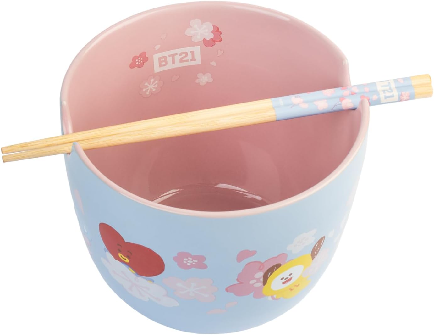 Grupo Erik Ramen Bowl & Chopsticks BT21 Merchandise | Noodle Bowl Soup, Japanese Bowl | Kawaii Gifts BT21, Kawaii Stuff