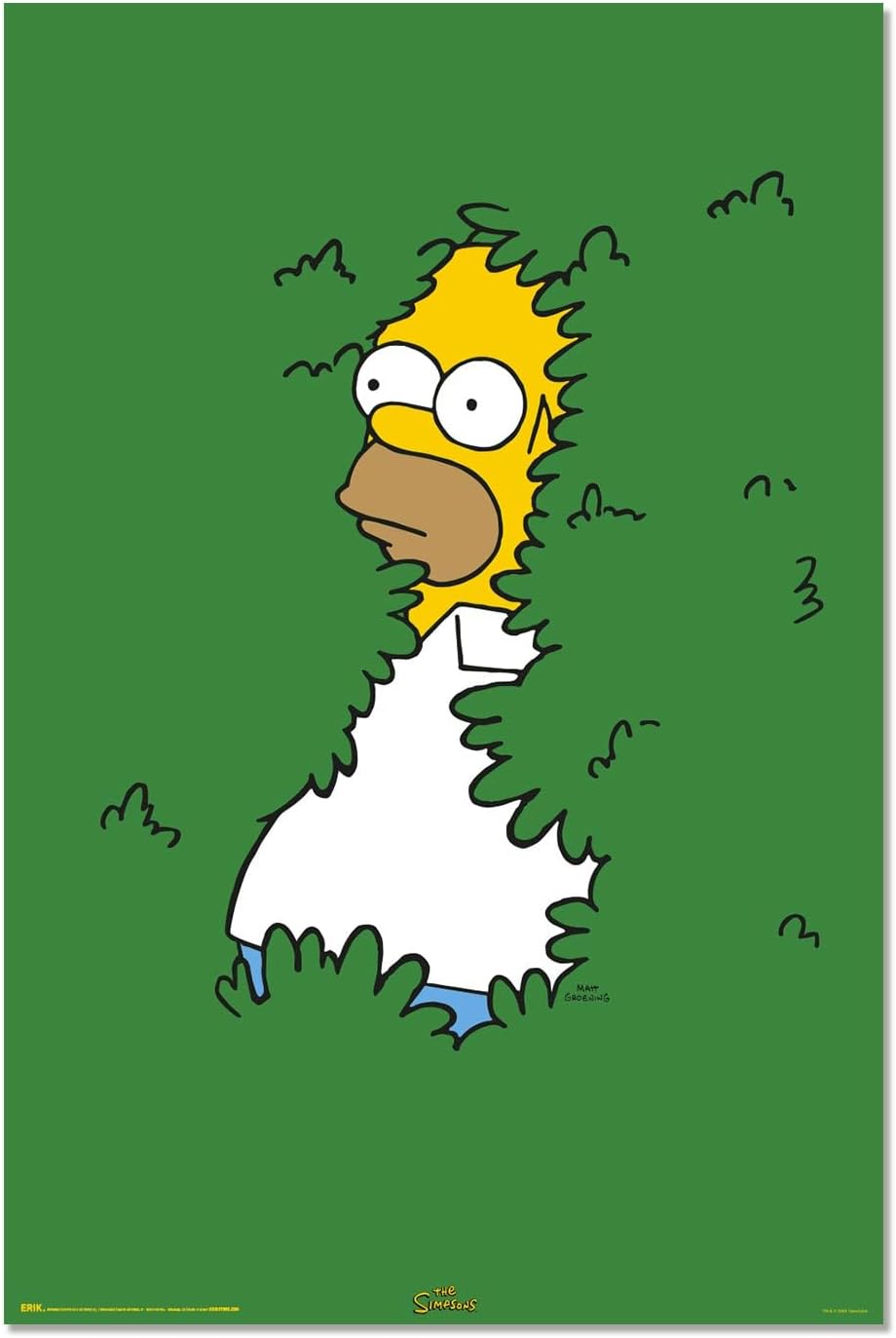 Grupo Erik Poster The Simpsons Homer Bushes - 36 x 24 inches / 91.5 x 61 cm - Shipped Rolled Up - Cool Posters, Art Poster, Wall Posters & Prints