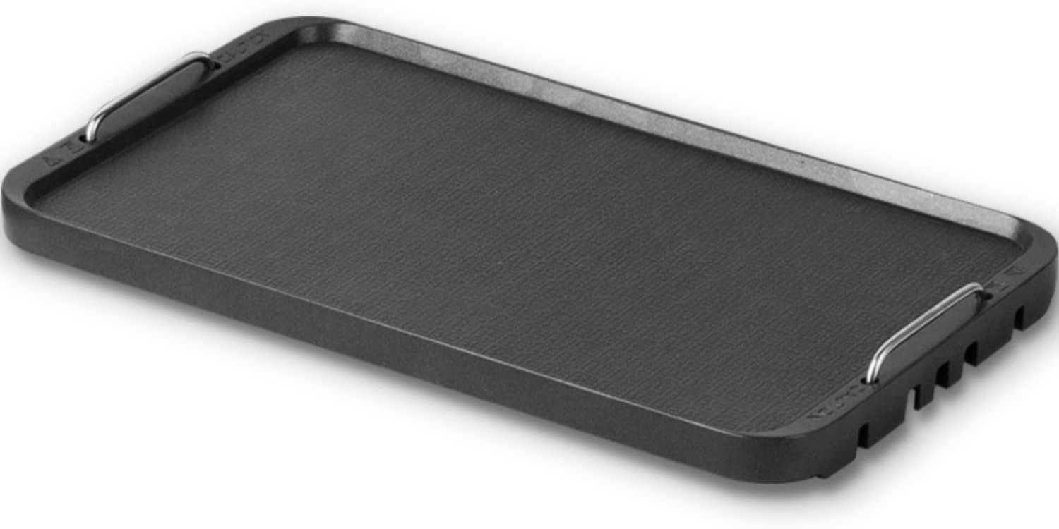 Cusimax Stove Top Griddle, Non-Stick Pancake Griddle, Flat Top Grill for Gas Stove/Charcoal Grills/Smokeless Grills/Outdoor Grill or Campfire, Aluminum, Dishwasher Safe, 14.96" x 8.66"