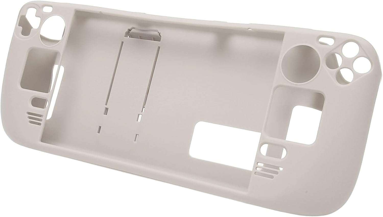 Kickstand Case for Steam Deck, Full Protective Case for Steam Deck, Shockproof, Non Slip, Anti Collision Accessories with Stand Function (Ceramic White)