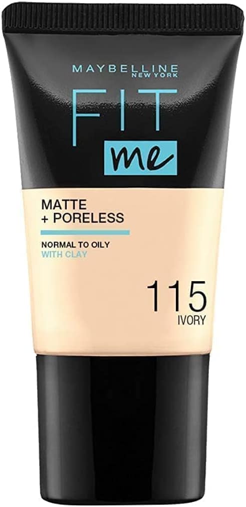 Maybelline Fit Me Matte & Poreless Liquid Foundation - Ivory 115, 18 ml