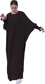 Muslim Prayer Abaya Islamic Women's Khimar Pure Color Hijab Dress Long Sleeve Dubai Kaftan