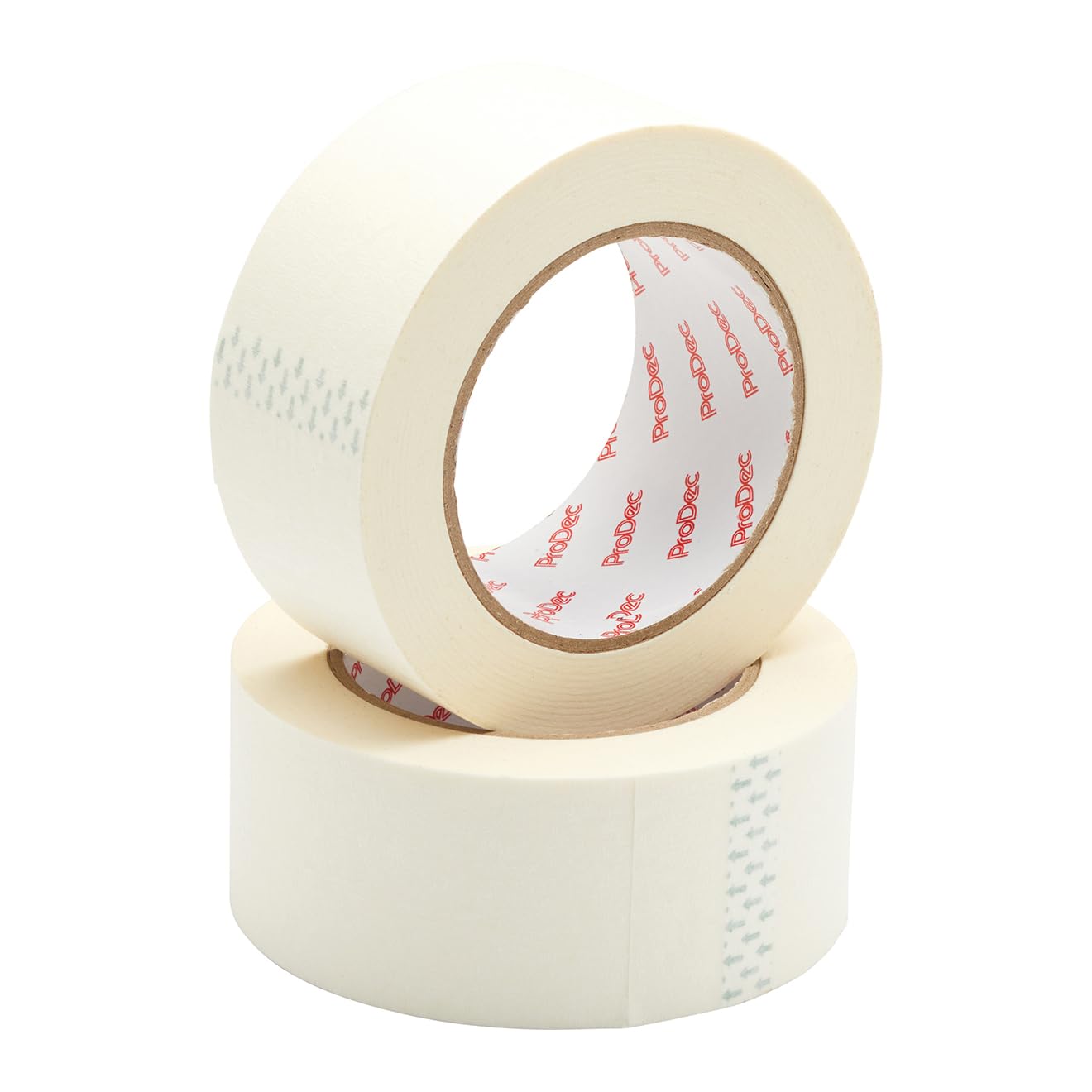 ProDec Twin Pack 2 inch x 50m Multi Surface Masking Tape For Painting, Painters Tape for Sharp Paint Lines, Decorators Tapes, Painters Masking Tapes 50mm Wide