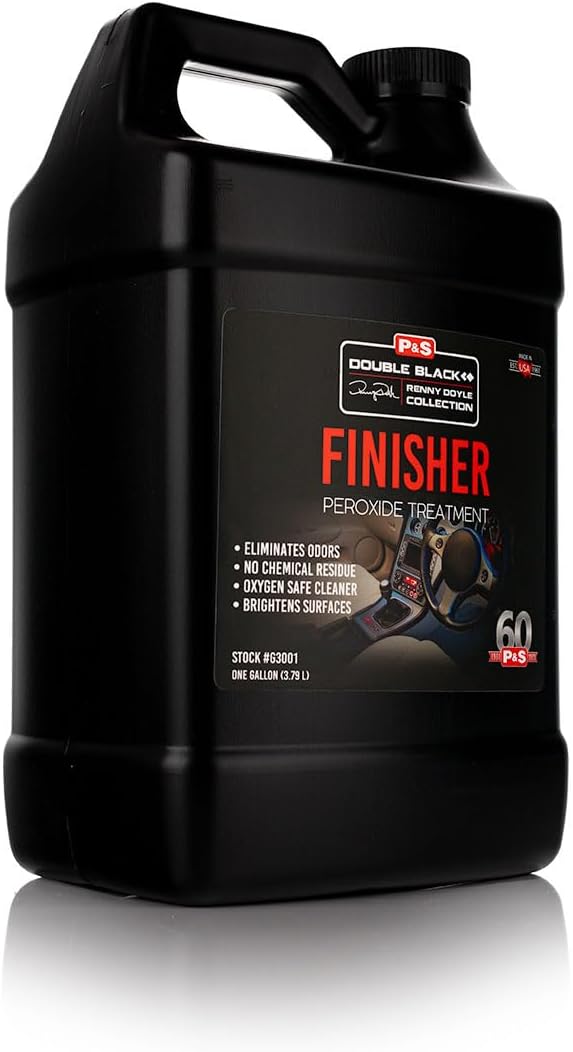 P & S PROFESSIONAL DETAIL PRODUCTS - Finisher Peroxide Treatment - Breaks Down Odor Causing Chemicals; Eliminates Residual Organic Stains; Cleans Surfaces; Reduces Musty Odors (1 Gallon)