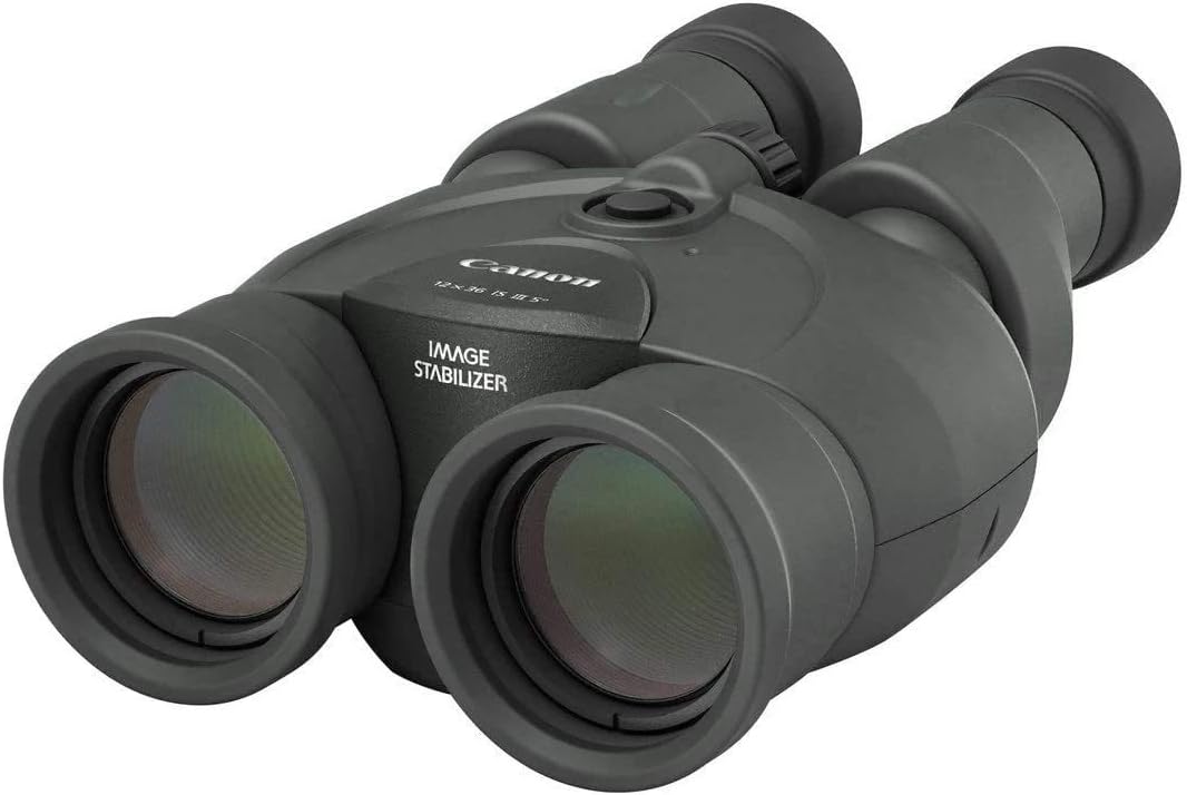 Canon 12x36 IS III Compact Lightweight Travel Binoculars - Powerful 12x long distance binoculars with Image Stabilizer, ideal for bird watching, travel and sports