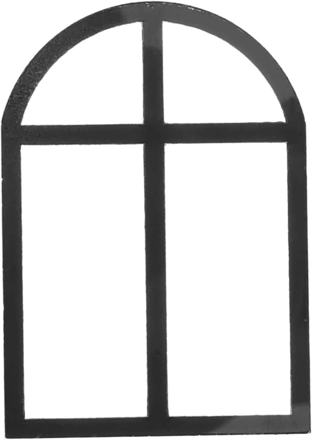 Toddmomy Farmhouse Window Frame Wall Decor Miniature Dollhouse Windows and Doors DIY Building Supplies for Dollhouse Kitchen Entryway Easy to Assemble Transparent Vintage Style Accessories