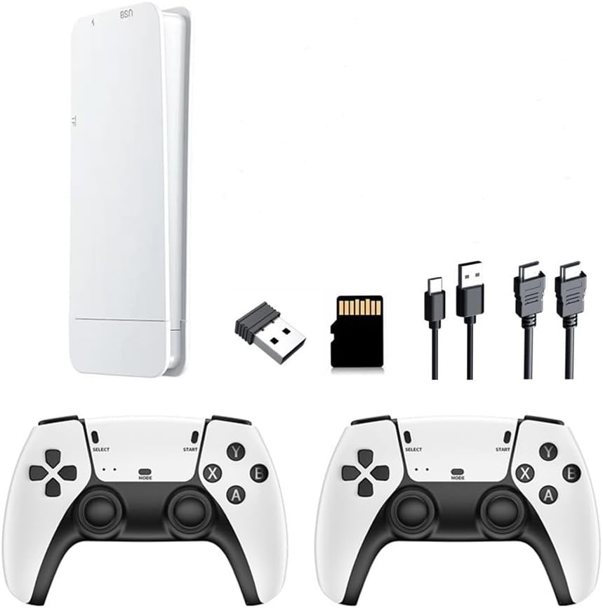 Upgraded Retro Game Console, 2 Players for TV, HDMI Output, 21000+ Classic Games Dual Controllers, Plug & Play, Family Entertainment System