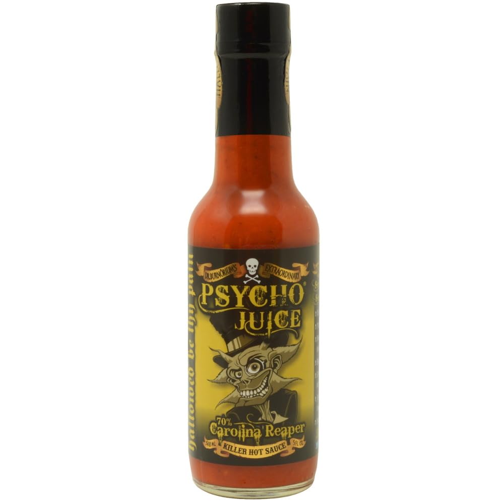 Psycho Juice 70% Carolina Reaper Hot Chilli Sauce 148ml