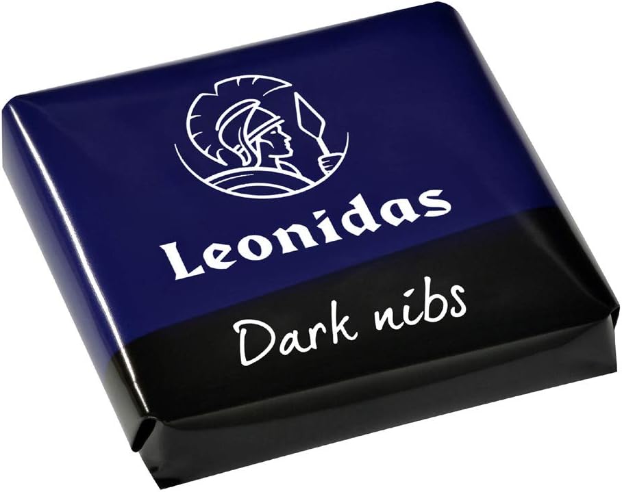 Leonidas Belgian Chocolates: 45 piece Dark Napolitain Nibs Chocolate Squares