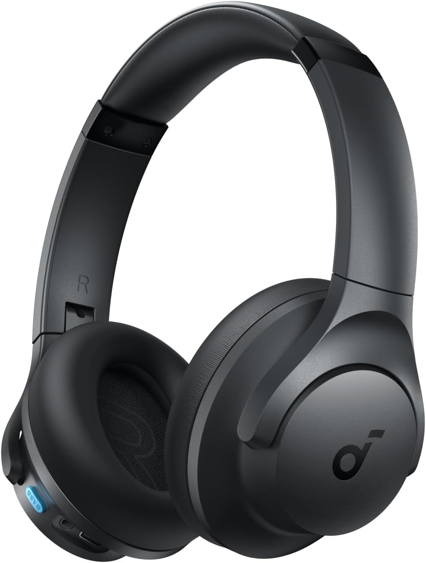 soundcore Q11i Wireless Over-Ear Bluetooth Headphones by Anker, Deep Bass, 60H Playtime, Hi-Res Audio, Detachable Ear Cushions, Multipoint Connection