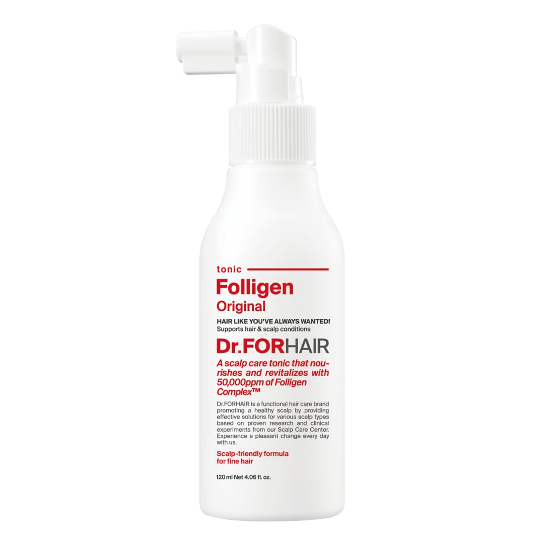 Dr.FORHAIR Folligen Tonic 120 ml/4.06 fl. oz. | Hair Strengthening | Scalp Care | Nourishes, Revitalizes and Strengthens