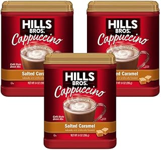 Hills Bros Salted Caramel Cappuccino, 14 Oz (Pack of 3)