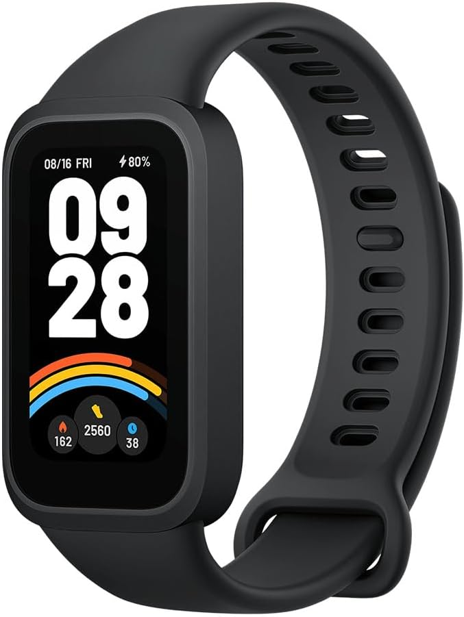 XIAOMI Smart Band 9 Active, Sports fitness tracker, 1.47'' TFT display, 60Hz high refresh rate, 18 Days Battery Life, sleep and health monitoring, 50 sports modes, 5ATM, iOS & Android - Black