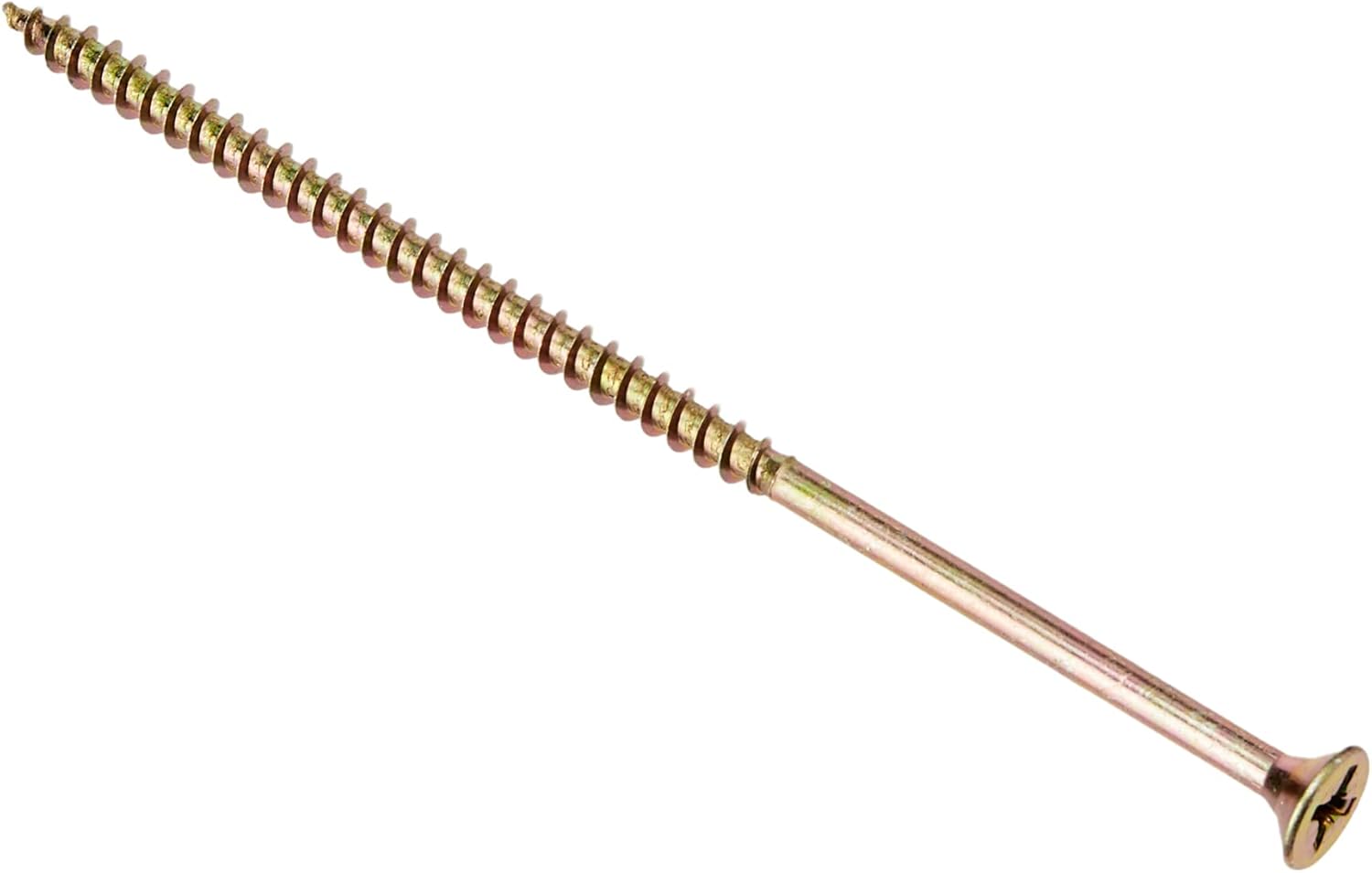 ForgeFix Multi-Purpose Single Thread Screws | 5.0 x 120mm | Zinc Yellow Passivated | Box 100