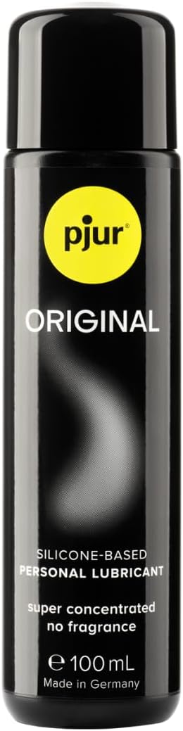 pjur Original - Long-Lasting, Extra-Smooth Silicone-Based Lubricant and Massage Oil for Enhanced Pleasure - Latex Condom Compatible - Zero Odors, Flavors, or Preservatives (100ml)