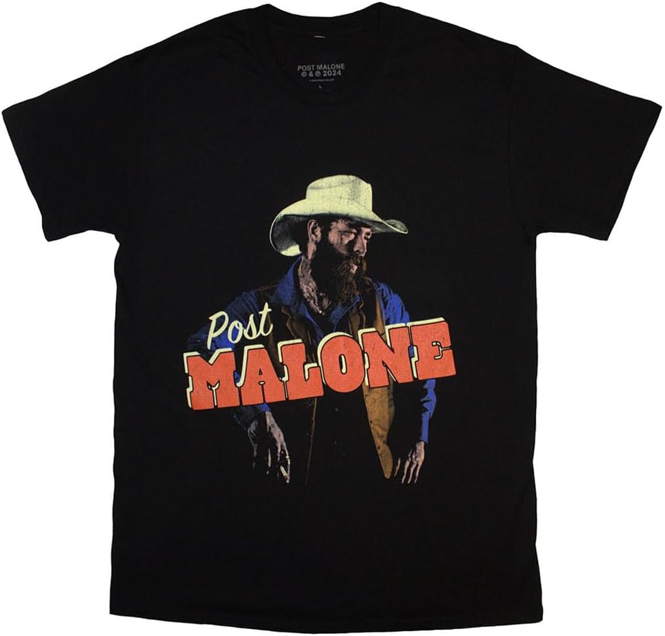 Rock Off officially licensed products Post Malone Cowboy T Shirt