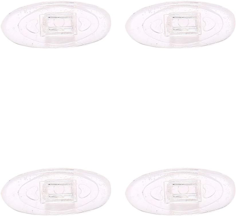 Caulo Replacement Kit of Temple Ear Socks and Nose Pads Compatible with Oakley Keel Blade OX3125 Wingback OX5089 Glass Eyeglass Frames (Nose Pads Only - Clear 2 Pairs)
