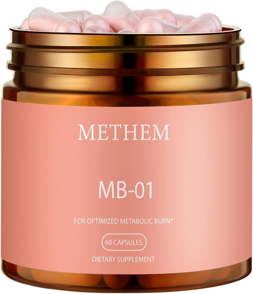 METHEM MB-01 Supplement | Overall Health Support - Hunger & Energy Supplement - 100% Natural & Safe - Gluten Free, Vegan, 60 Capsules