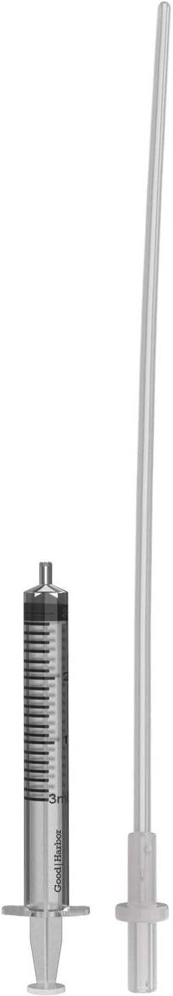 Good|Harbor | Insemination Extender Syringe IUI Kit - Premium Semi Flexible Round Tip - One Set