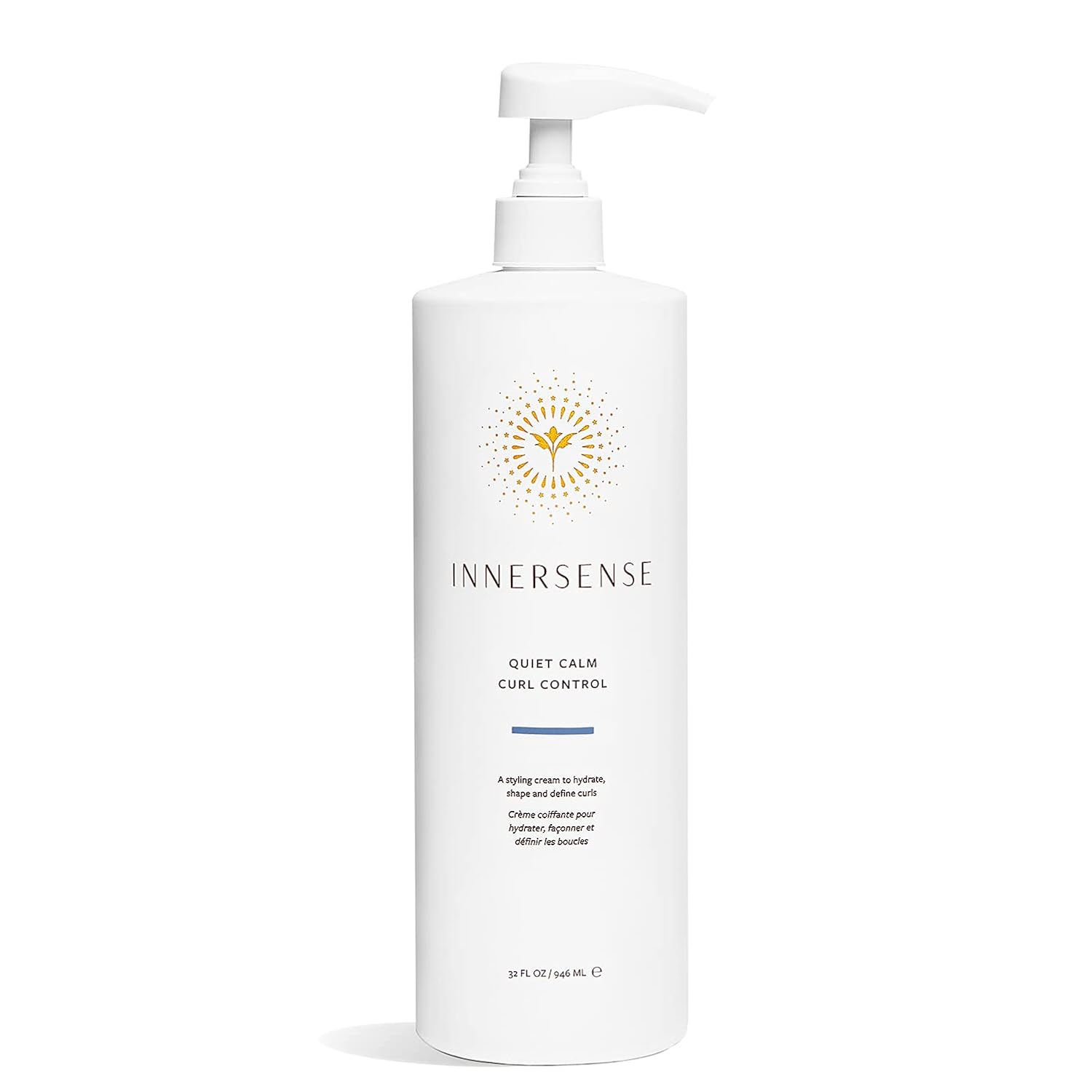 INNERSENSE Organic Beauty - Natural Quiet Calm Curl Control | Non-Toxic, Cruelty-Free, Clean Haircare (Pump Bottle, 32 fl oz | 946 ml)