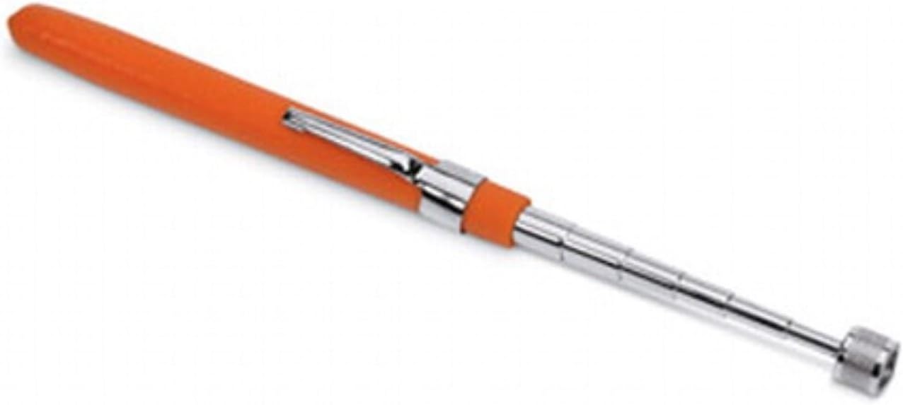 SHINE MAGNETIC PICK UP TOOL 10 LBS TELESCOPIC HIGH VISIBLE EXTENDING MAGNET CLIP ORANGE