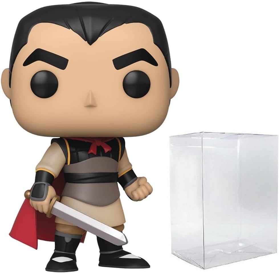 POP Disney: Mulan - Li Shang Funko Vinyl Figure (Bundled with Compatible Box Protector Case), Multicolor, 3.75 inches