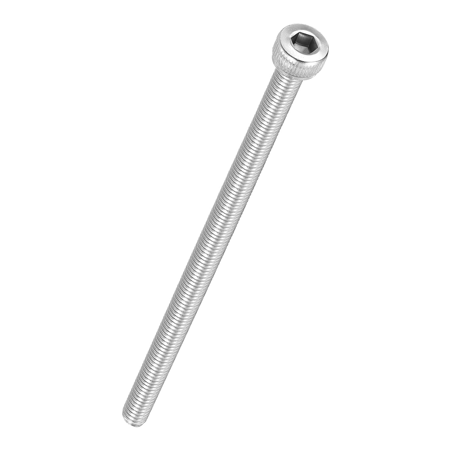 Kozelo 6pcs Socket Head Cap Screws - [M4-0.7 x 80mm] 304 Stainless Steel Allen Socket Drive for Electrical Motor 3D Printing Fan Engine Replacement Use, Silver
