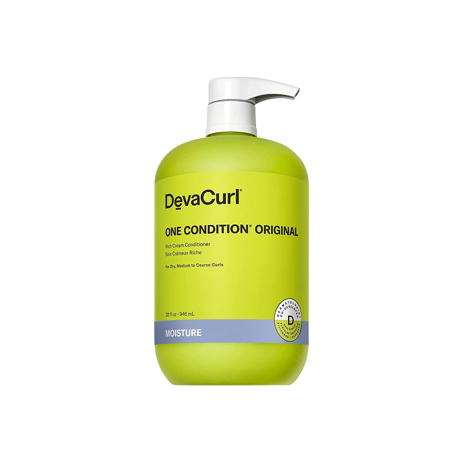 DevaCurl One Condition Original Rich Cream Conditioner | Control and Reduces Frizz | Fights Tangles | Leaves Curls Nourished