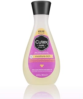 Cutex Nail Polish Remover, Moisture-Rich, 6.7 fl. oz, Sweet Almond Scent