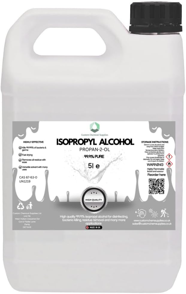 IPA 99.9% | 5L | Lab Grade | Isopropyl Alcohol | Isopropanol 99.9%