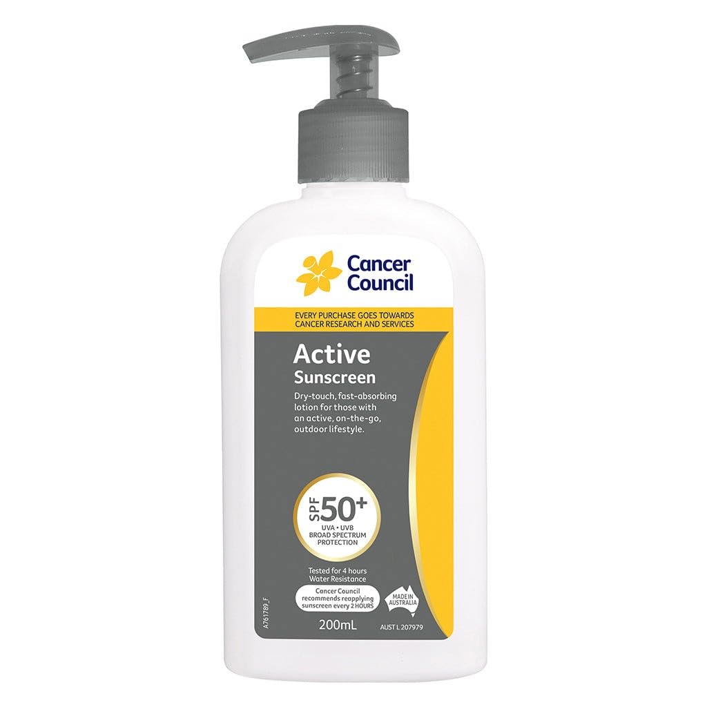 Cancer Council Work SPF 50+ Sunscreen Pump Bottle, 200 ml