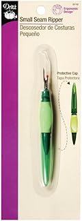 Dritz Small, Ergonomic Design with Protective Cap, 1 Count, Green Seam Ripper, 1-Pack