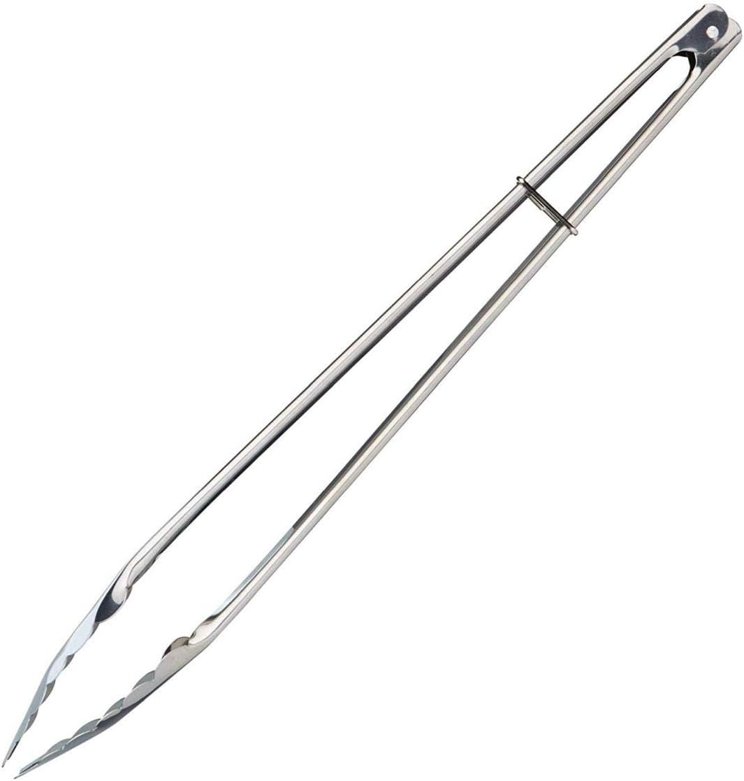 KitchenCraft Large Stainless Steel Food Tongs, 40 cm (15.5"), Silver