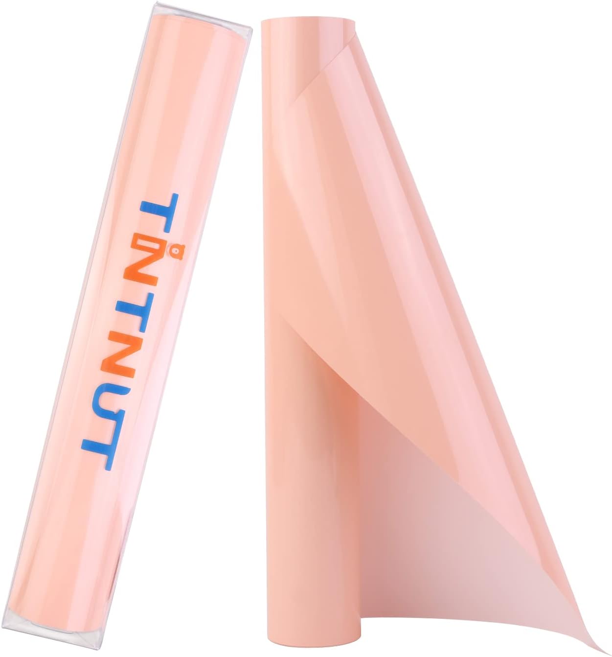 Tintnut Perfect Peach Heat Transfer Vinyl Roll - 10" x 6 ft HTV Vinyl Rolls Solid Color HTV Iron on Vinyl for T-Shirts and Home Decor