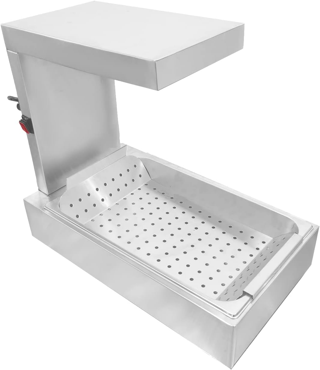 Commerical French Fry Warmer Fries Dump Station Fried Food Warmers with Base Pan,500 Watt,110V
