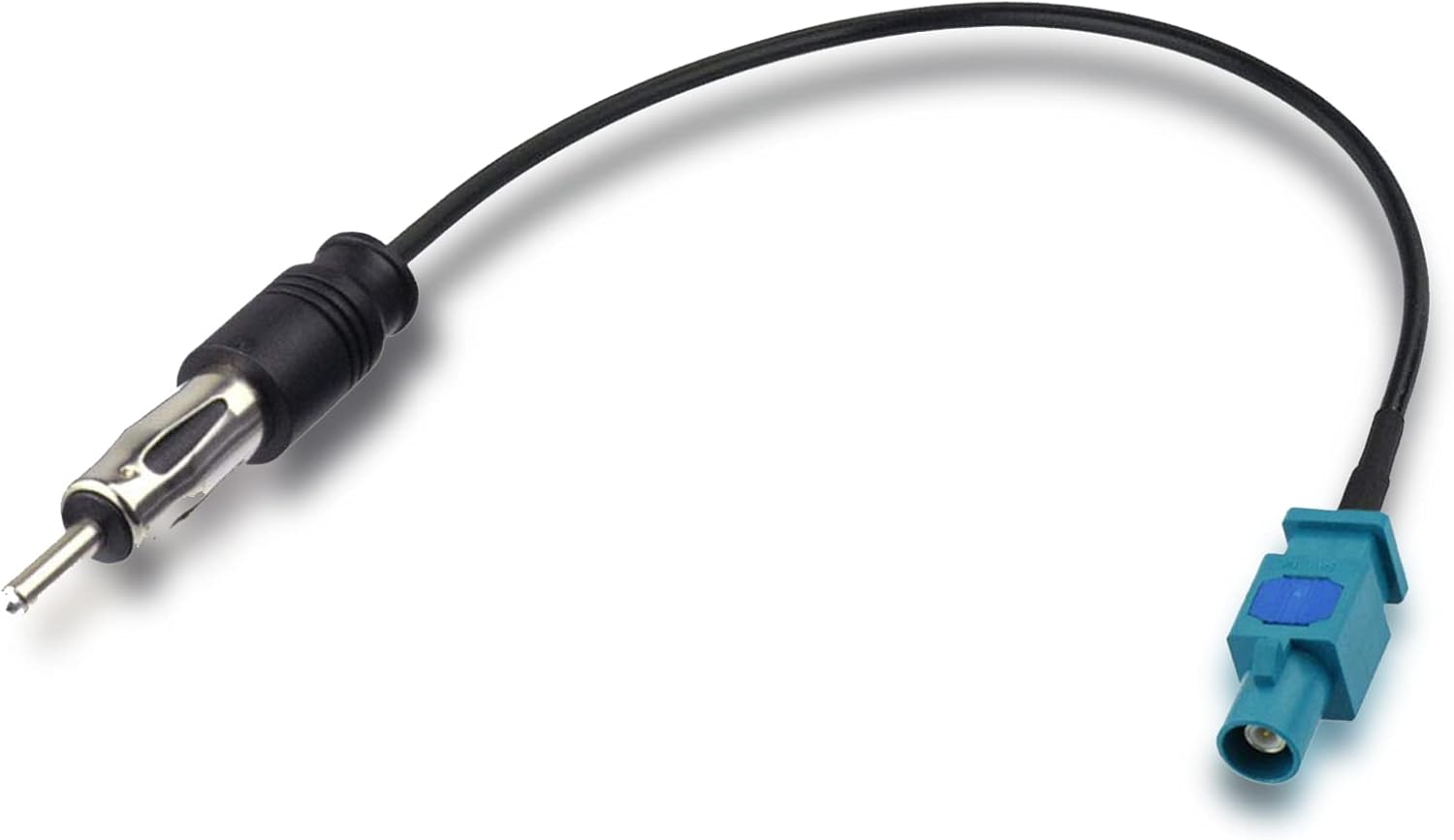 Bingfu Fakra to DIN Cable Adapter - Universal Vehicle Car Stereo FM Radio Antenna Connector - Z Male to DIN Plug - 15cm for Car Stereo Audio HD Radio Head Unit CD Media Player Receiver