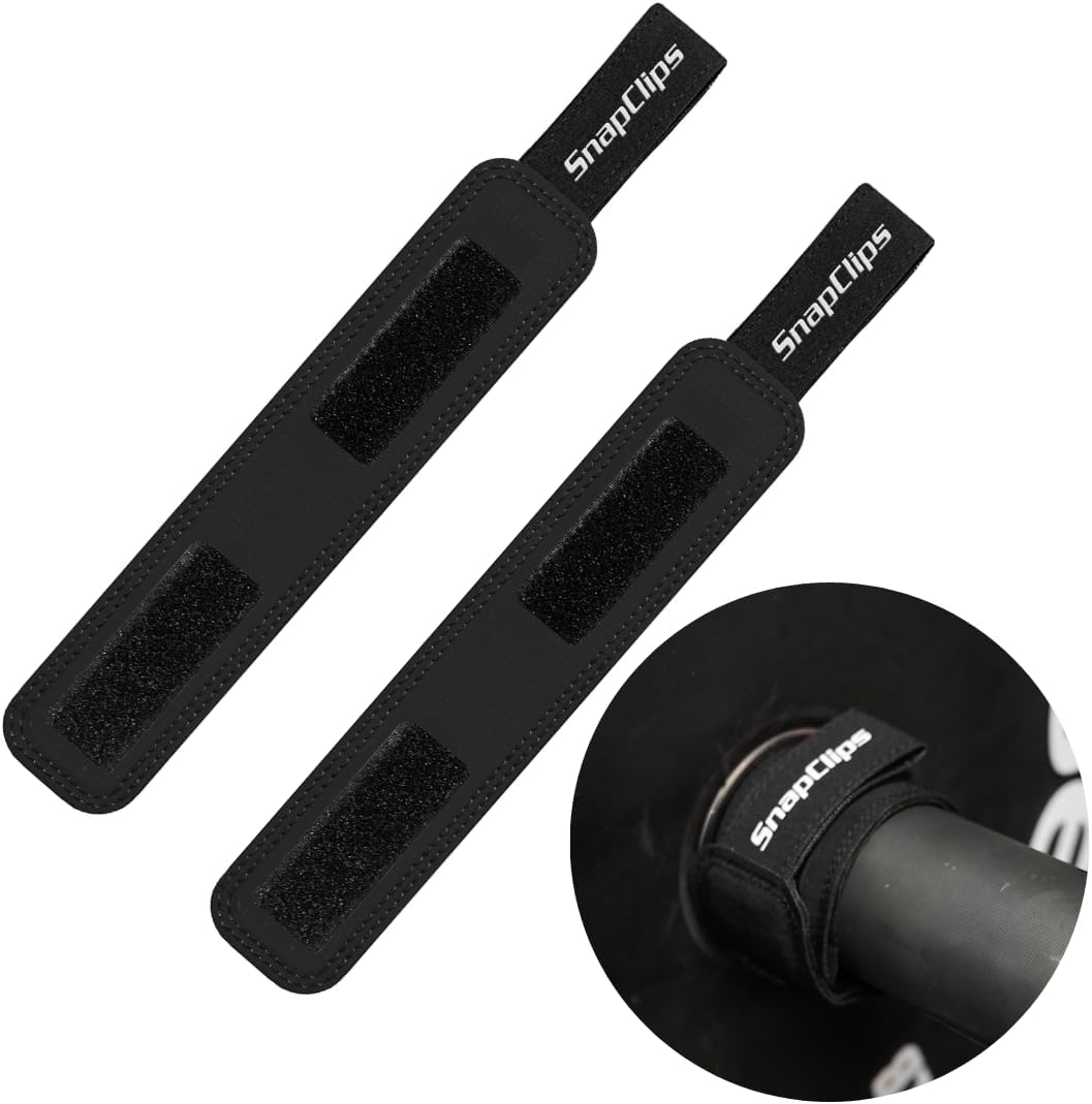 Barbell Collars | Pair of 2” Olympic Barbell Clamps | Quick & Easy Adjustable Weight Clips | Perfect Clips for Powerlifting, Strongman