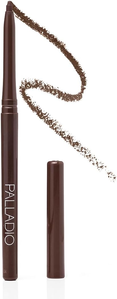 Palladio Waterproof Screw Out Eye Pen, Rich in Pigments and Creamy, Easy to Use, Long-Lasting and Smudge-proof Eyeliner, Black Brown