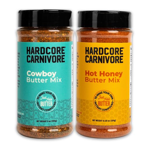 Hardcore Carnivore Cowboy + Hot Honey Compound Butter Seasoning Mix Combo Pack