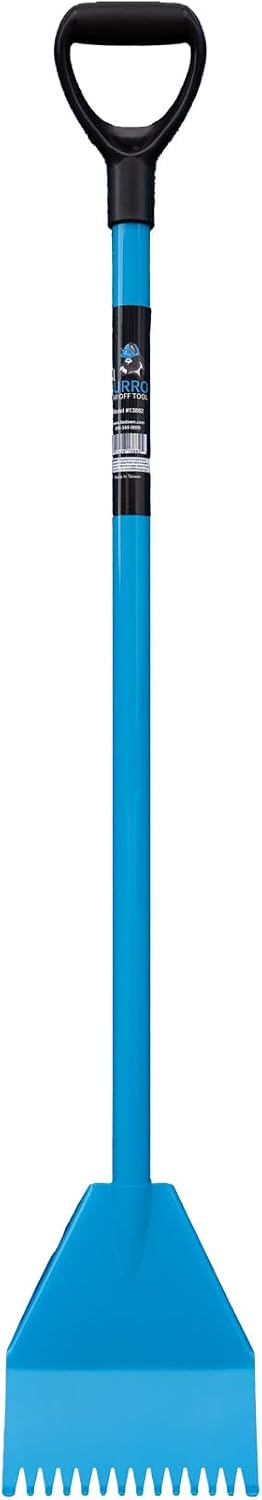 Tie Down El Burro Shingle Shovel Stripper 47.5 in | Roofing Tear Off Tool & Nail Remover | Heavy Duty Steel D-Handle | Blue