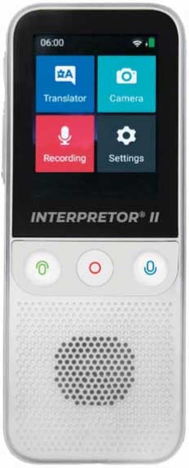 LEXiBOOK NTL3000 Interpretor 2-137 Languages Instant Voice, Photo, Memo Translation, Multilingual Portable Speaking, Earphones Jack, Wi-Fi and Offline