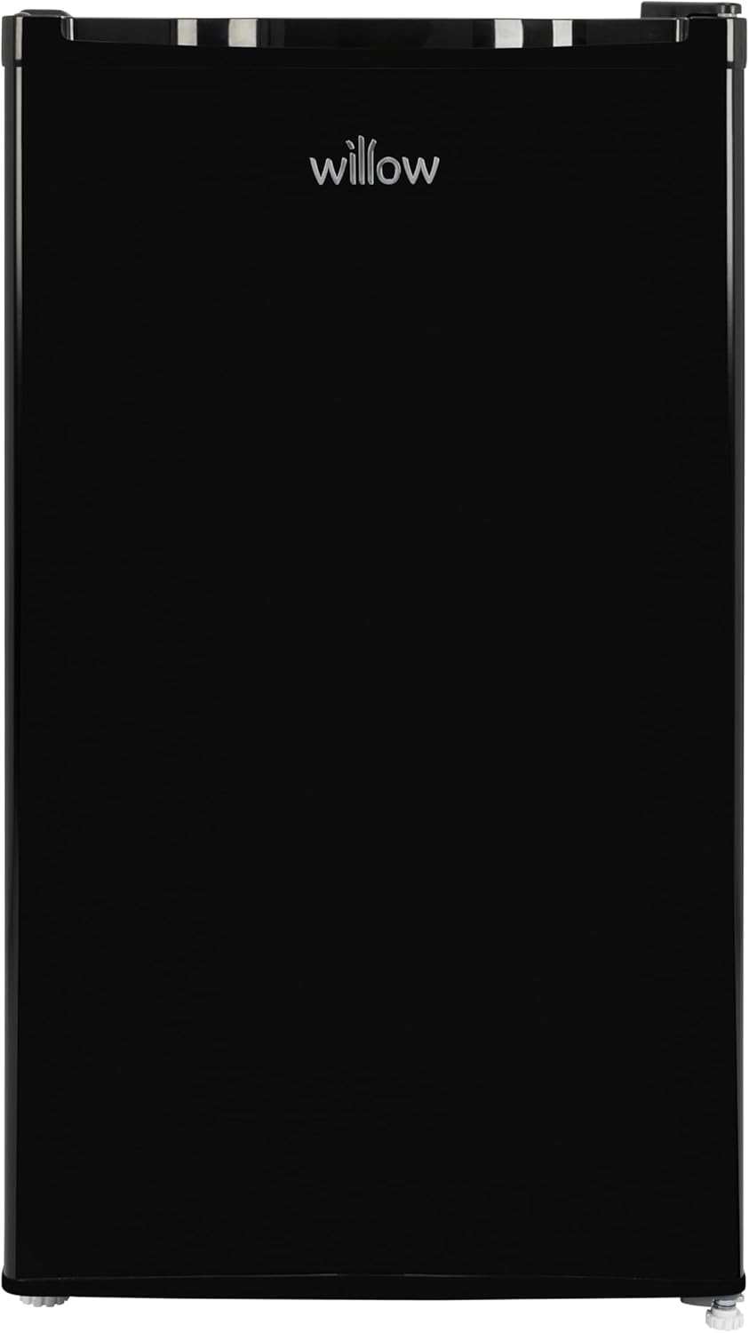 Willow W48EUFIB Freestanding Under Counter Larder Fridge with Chiller Box, 90 Litre Capacity, Adjustable Feet and Reversible Door – Black