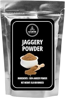 Naturevibe Botanicals Jaggery Powder, 5lbs | Pure and Raw Jaggery | Can be used as a Sweetener | Bulk Bag 80 Ounces