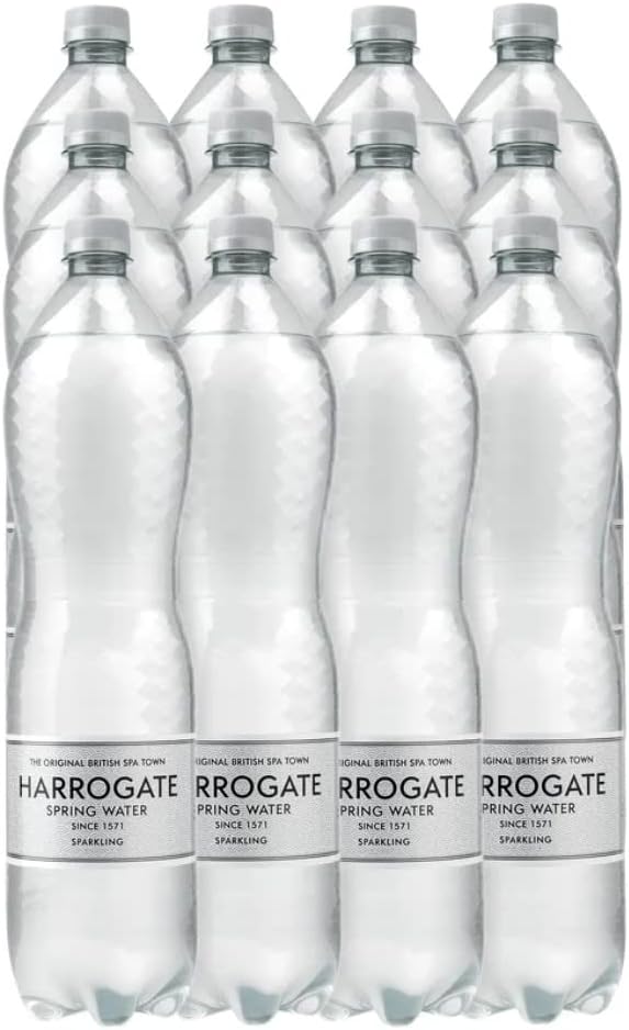 Harrogate Spring Bottled Water Sparkling 1.5L PET Silver Label/Cap (Pack of 12) P150122C