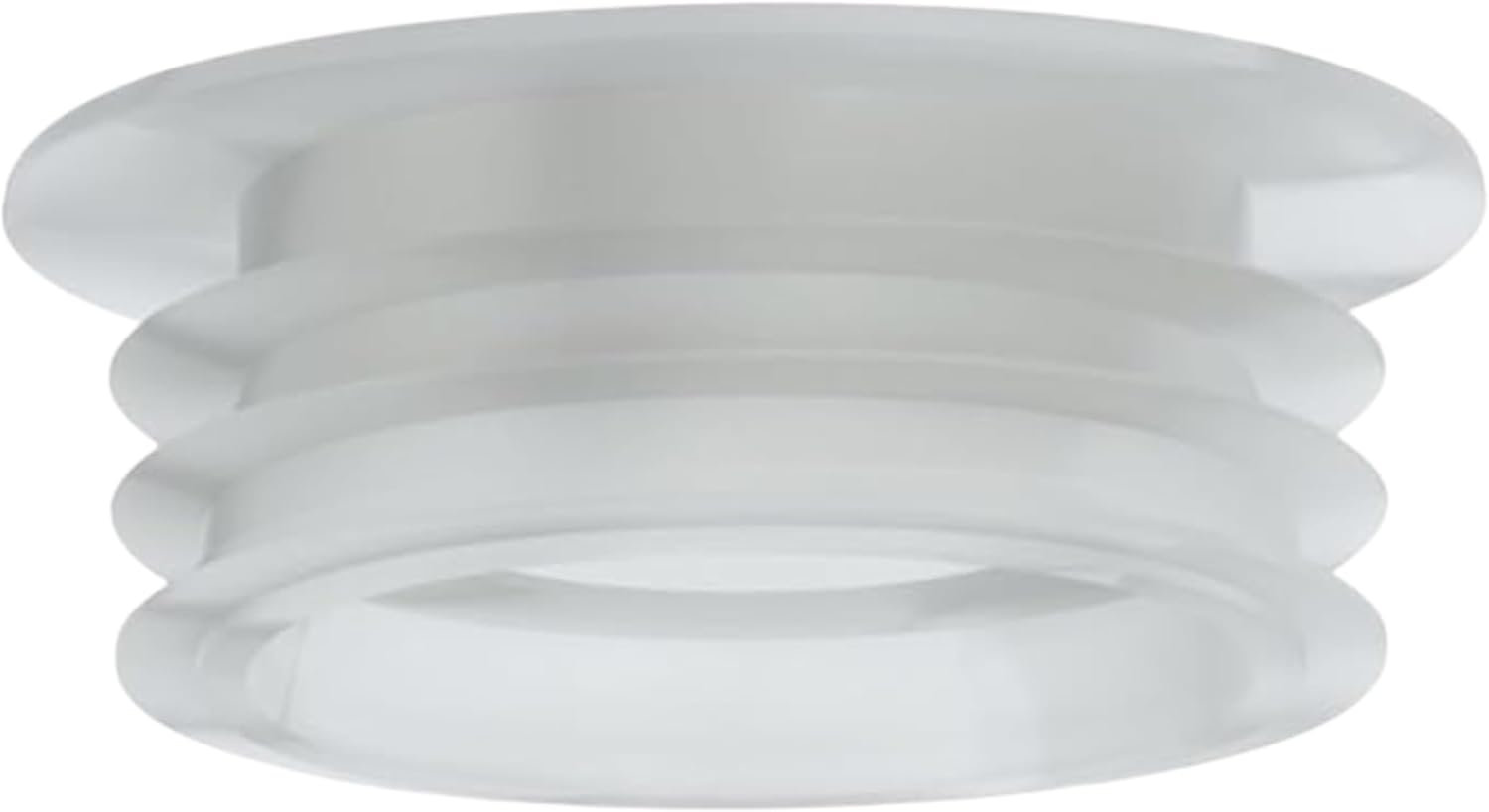 PlumbEZ Universal Clear Flush Pipe Inlet Pan Connector - Flush Cone, Flush Pipe Connector Seal, Toilet Cone Washer for Secure and Leak-Free Installation