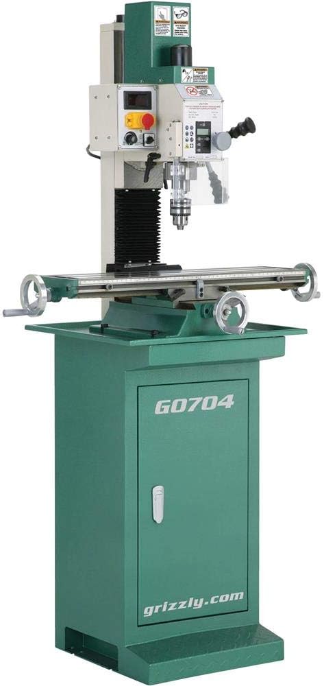 Grizzly Industrial G0704-7" x 27" 1 HP Mill/Drill with Stand