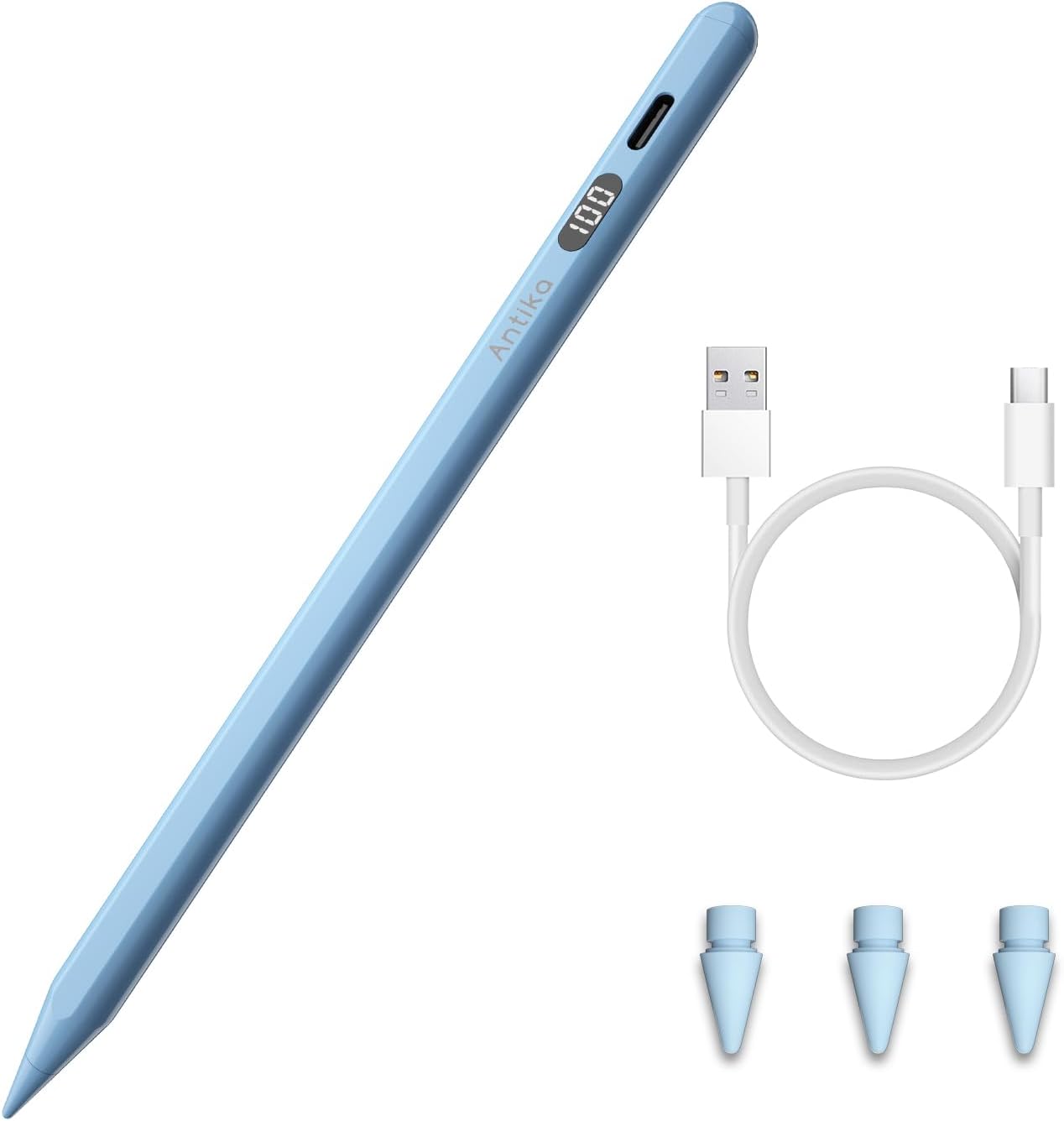 Stylus Pen for iPad 2018-2024 Digital iPad Pencil 2NDGen 12 Hour Continous Writing Tilt Sensitivity Palm Rejection Magnetic Pen for Apple iPad Air 3/4/5 iPad Mini 5/6 iPad 6-10 Gen iPad Pro 11/12.9"