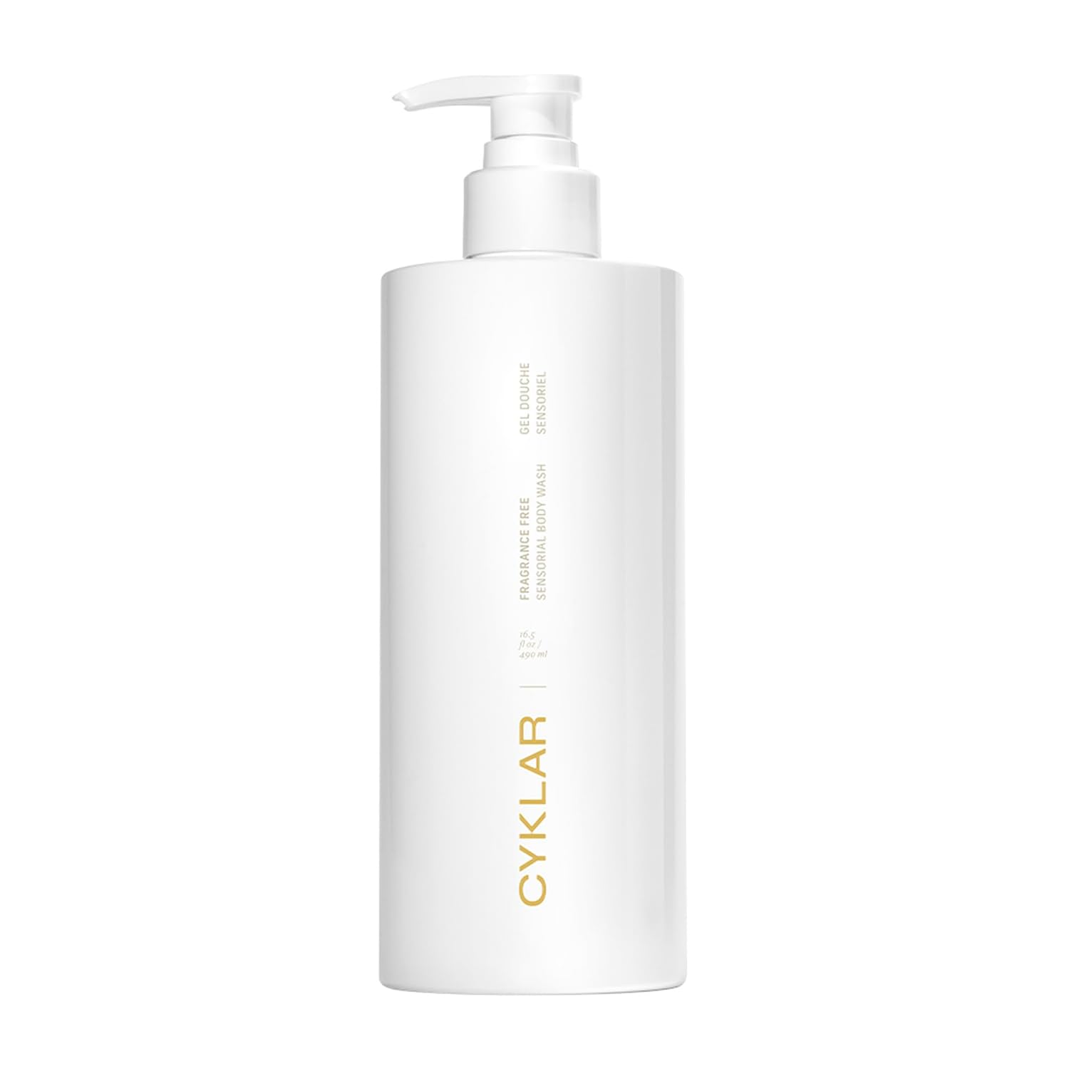 CYKLAR Sensorial Multi-Oil Body Wash Cleanser, Fragrance Free 16.5 Fl Oz