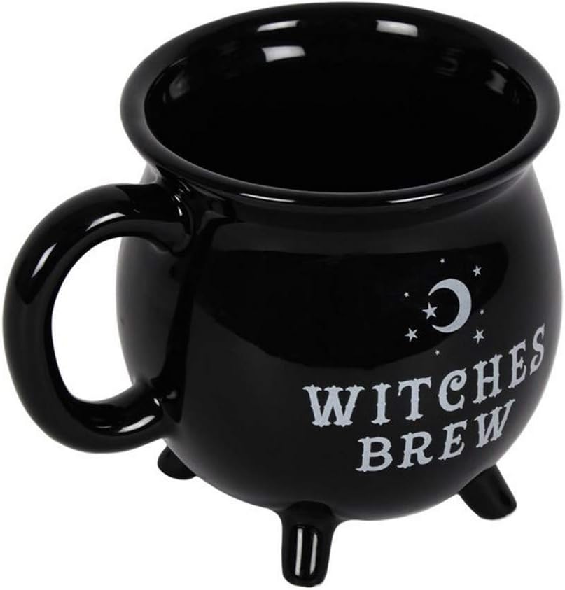 SOMETHING DIFFERENT Witches Brew Cauldron Mug Black